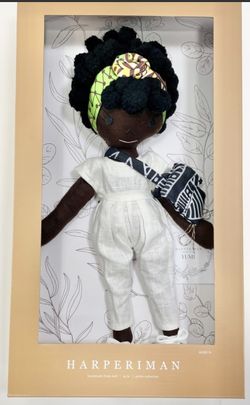 New!  Harperlman Handmade 14” Linen Doll Petite Collection 