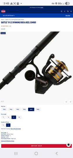 Penn Battle IV Le 6000 (medium heavy, 2pc, 9foot)
