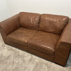 Leather Couch Love Seat