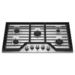 New 5-Burner 36 Inch Gas Cooktop SKU WCG55US6HS