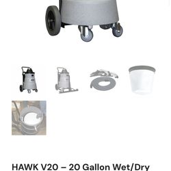 HAWK V20 – 20 Gallon Wet/Dry Commercial Tank Vacuum