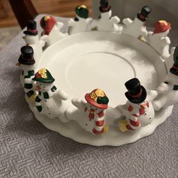 Party lite Large Snowman Candle Holder