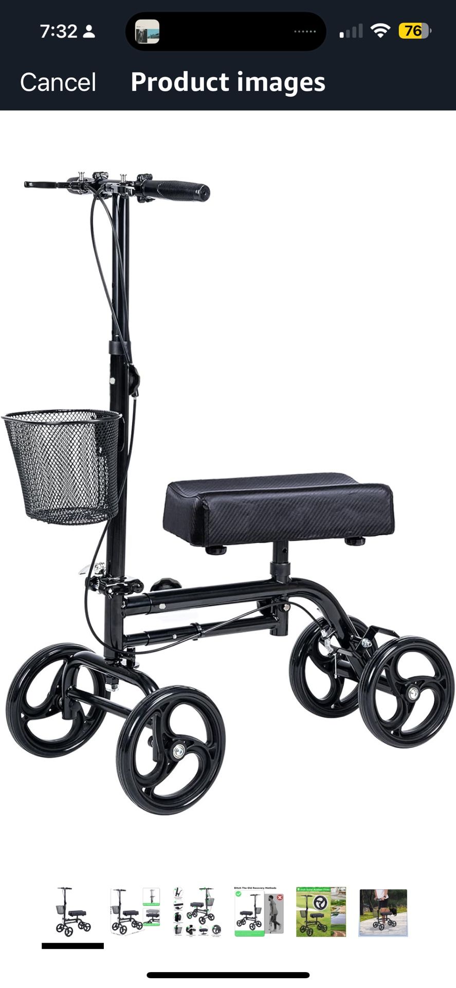Knee Scooter with basket