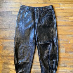 ibi Faux Patent Leather Sculpted Pants Women’s size 29