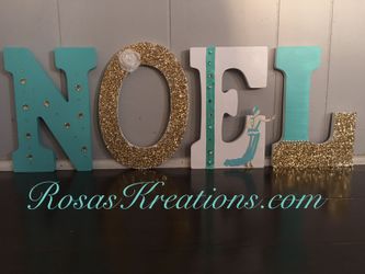Custom wood decal letters