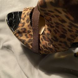 Brown And Gold Heels