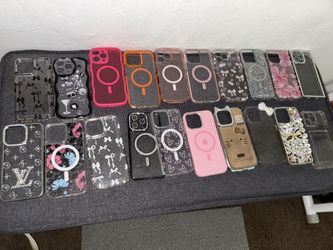 iPhone 15 Pro Max cases they’re all still new. I paid way more asking $40 for all of them are eight to $10 each.