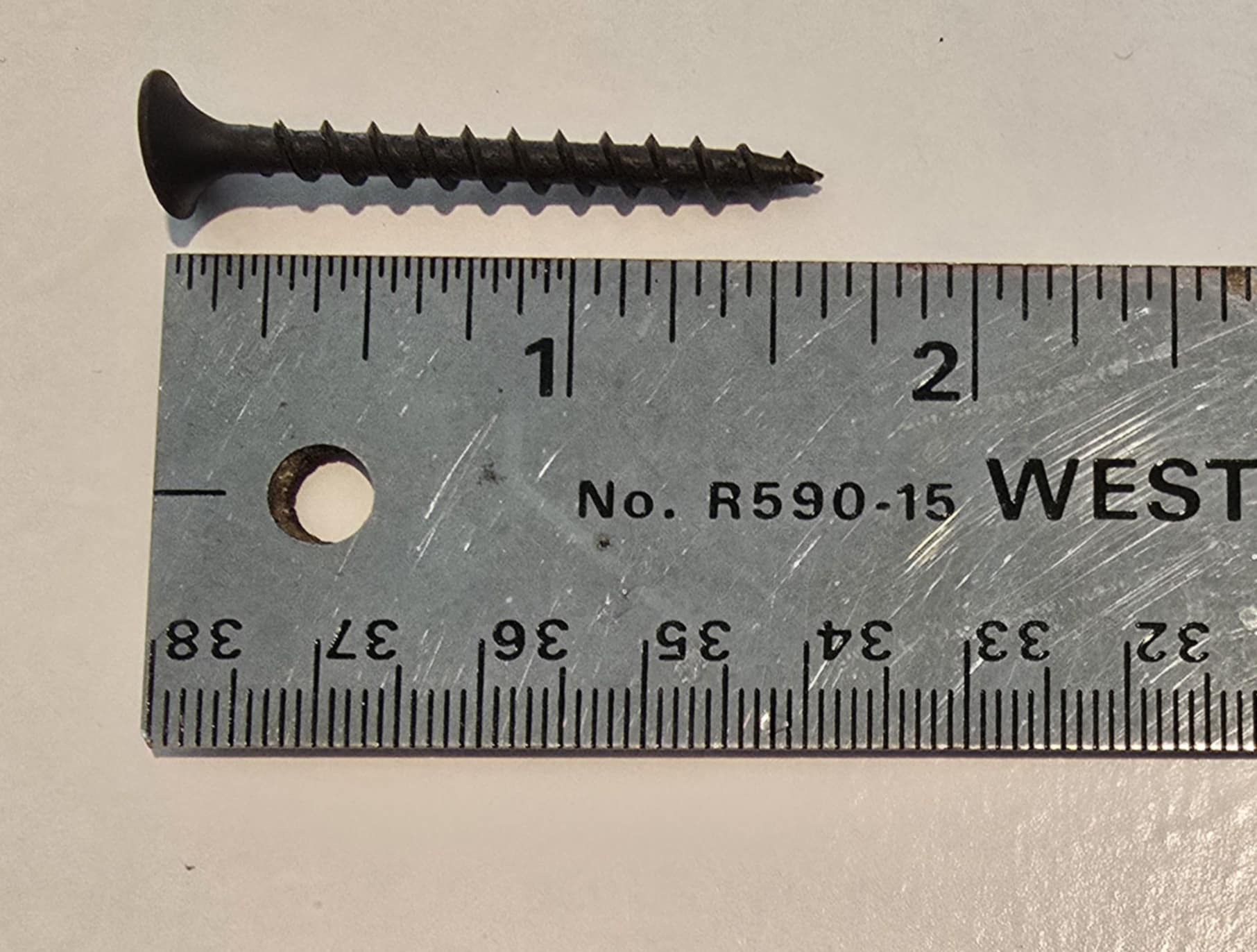 Drywall screws, 1-5/8 inches (1-5/8") (2) 1-lbs pkg, course thread, new/unused