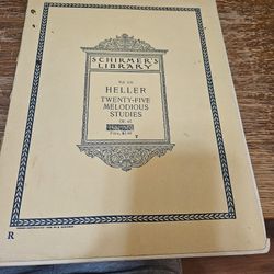 Heller Twenty-five Melodious Studies Vol.176 1908