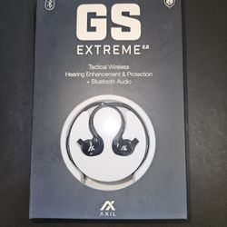 Axil GS Extreme 2.0 Active Hearing Protection; Black Bluetooth Earbuds - Black