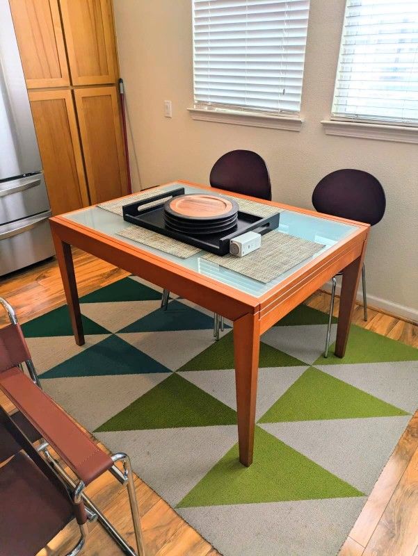 Mid-century Modern Calligaris 4 Person Extending Dining