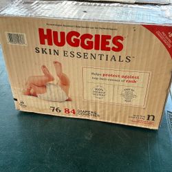 HUGGIES DIAPERS                                 84 count NEW BORN
