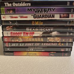 10 DVDs For 20 Bucks Total