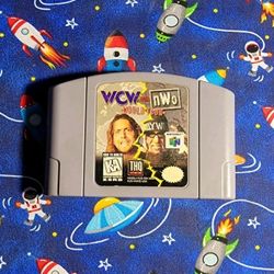 WCW VS NCO Nintendo 64 N64 Authentic Tested Saves Polished Pins 