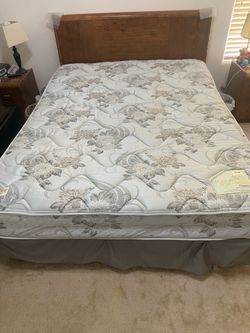Free Queen mattress boxspring and frame