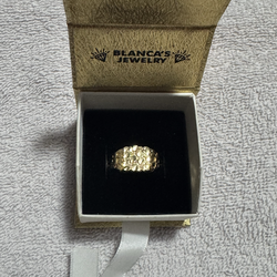 Gold nugget ring