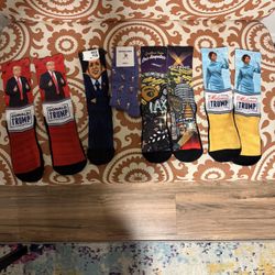 Rock Em Collectible Dress Socks - Obama, Trump, Melania, Los Angeles, Golf, etc.