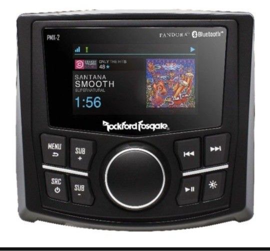 Rockford Fosgate PMX-2
Punch Marine/Motorsport Compact AM/FM/WB Digital Media Receiver with 2.7