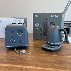 Ink Grey Toaster And Kettle Set