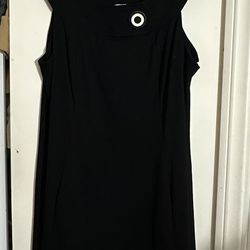 Dress Barn Slimming Black Dress size 16