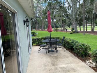Patio Furniture and Umbrella