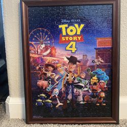 Professionally Framed Puzzle- (Toy Story 4)- $40