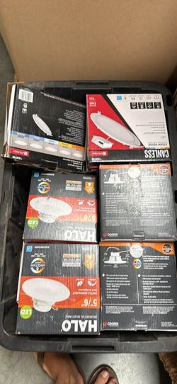 Halo and Utilitech Recessed Lighting and CFL Bulbs