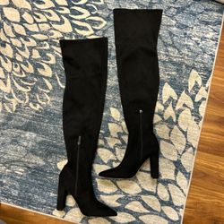 Marc Fisher Black Knee High Boots- Women’s 6.5