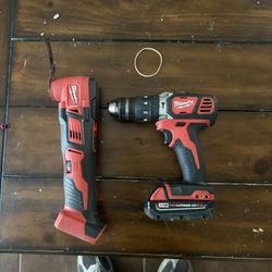 Milwaukee Multi Tool & M18 Cordless Drill Combo 