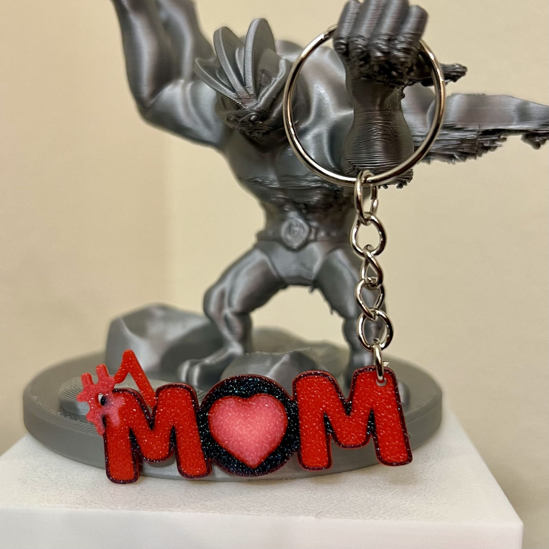 #1 Mom Mother’s Day Keychain