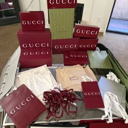 Full Lot of Authentic Gucci Packaging 
