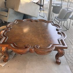 Solid wood large coffee table 4.5x 4.5