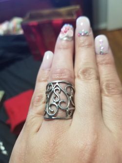 Silver ring size 6