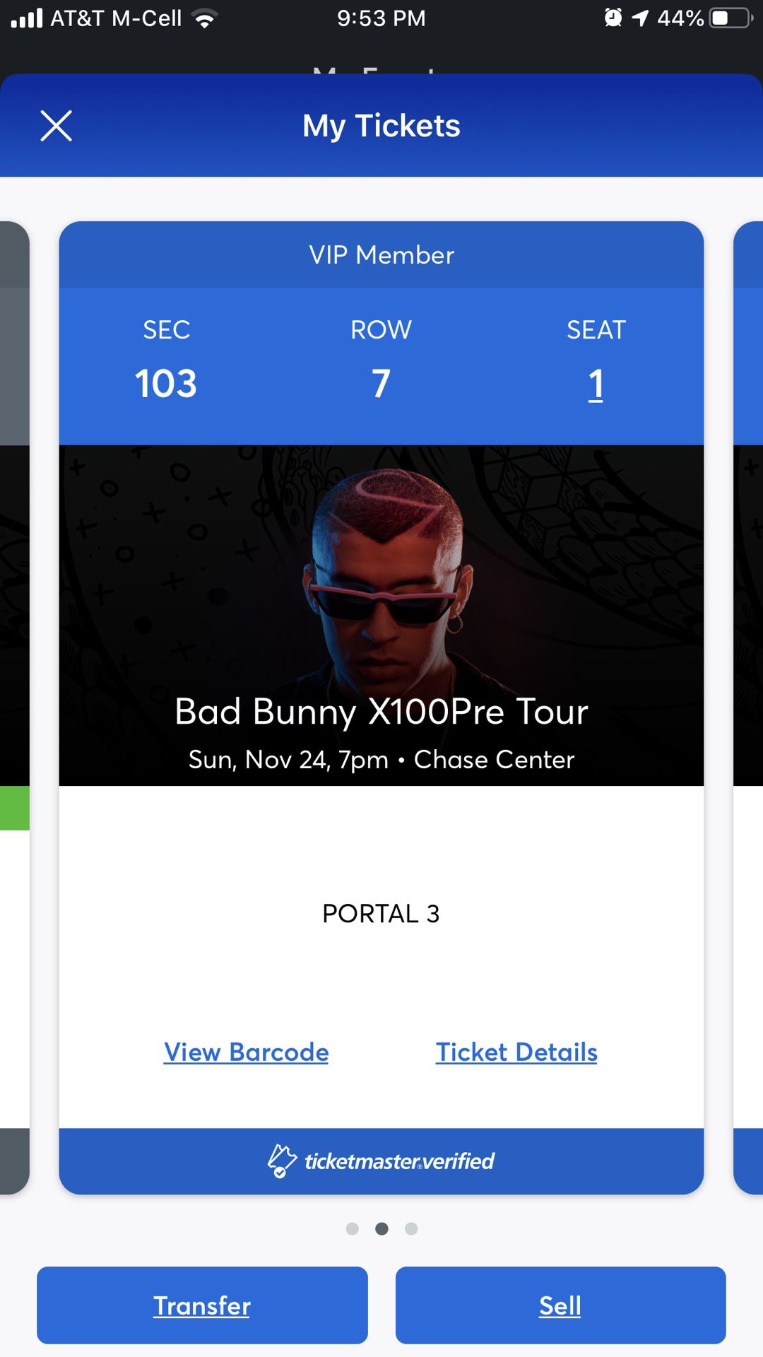 Bad Bunny @ Chase Center