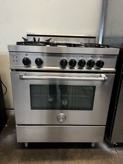 BERTAZZONI 30”WIDE GAS RANGE STOVE STAINLESS STEEL