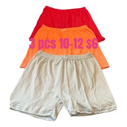 3 PCS NEW SHORTS GIRLS SIZE 10-12❤️❤️