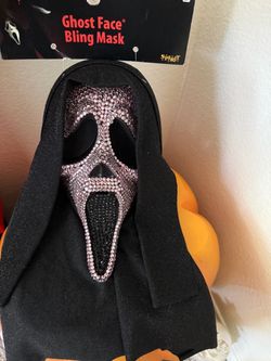 PINK GHOSTFACE BLINGED MASK