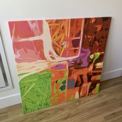 Wall Art Picasso Mimic 3ft Square Shape 