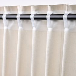 IKEA LENDA White Curtain Panels