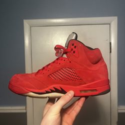 Size 10.5 - Air Jordan Retro 5 Red Suede