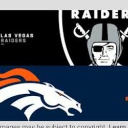 Las Vegas Raiders Vs Denver Broncos 12/7/@1:05pm