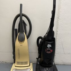 2 Upright Vacuums – Panasonic + Dirt Devil