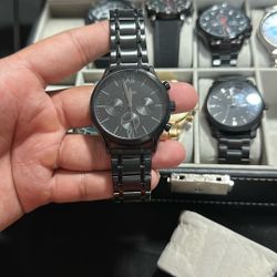 Black Fossil Watch