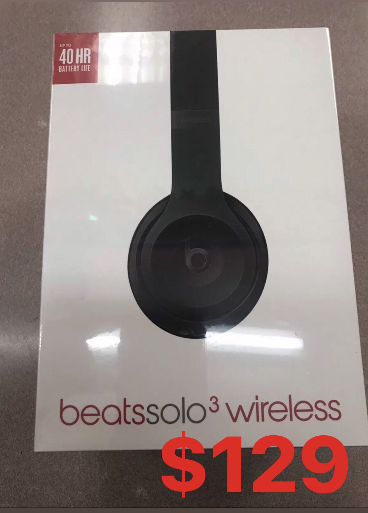 New Sealed Beats Solo 3 Wireless Matte Black