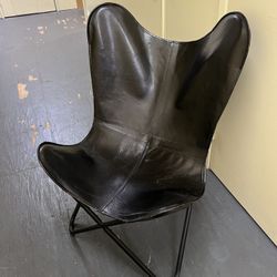 Vintage Leather Butterfly Chair 