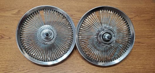 12" 144 spoke lowrider bike wheel.
