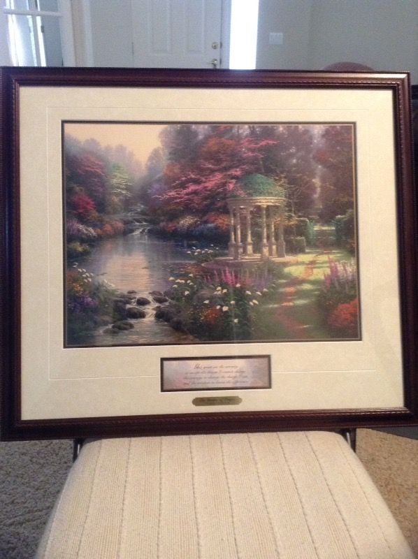 PICTURE-Thomas Kinkade "Garden of Prayer" Accent Print for Sale in