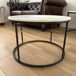 Pottery Barn  Small Marble Table - Pickup Only