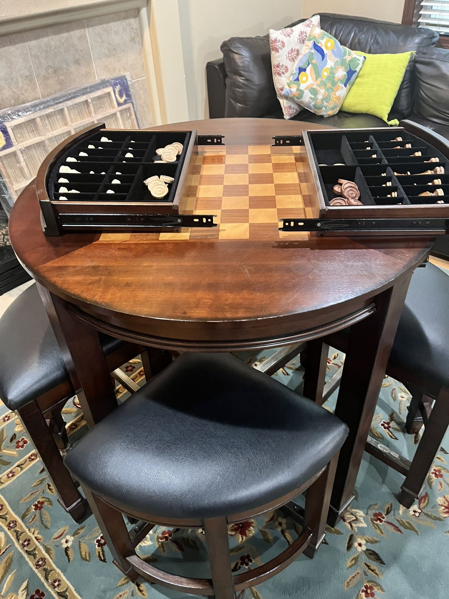 Chess and Billiards Table