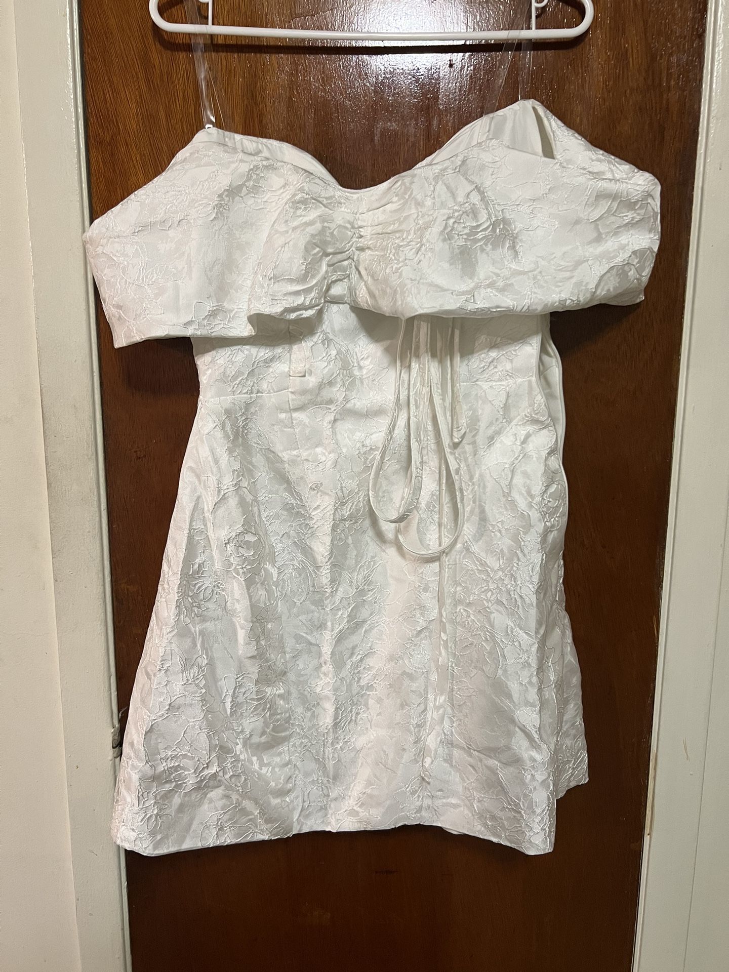 Off Shoulder White Dress
